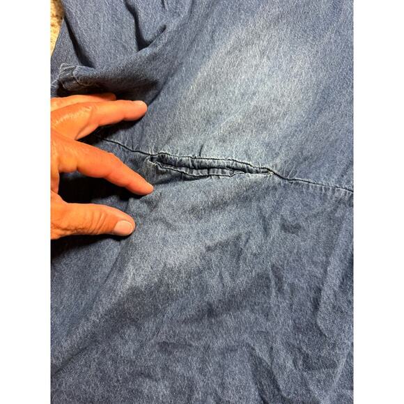VINTAGE MORDENMISS Blue Denim/Jean Dress, size women's XL, Flowy, wide fitting - Picture 8 of 13